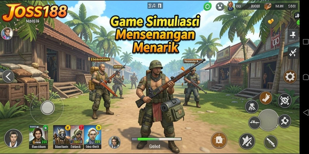 Tangkapan layar utama dari gameplay JOSS188 yang menarik dan interaktif.