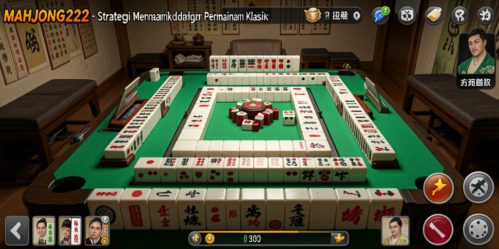 Tangkapan layar gameplay strategi MAHJONG222 yang penuh tantangan.