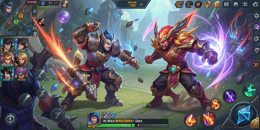 Tampilan menarik dari gameplay seru MAXWIN288 dengan aksi tim berstrategi.