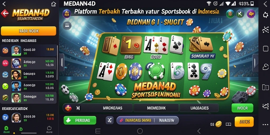 Tampilan menangkap suasana taruhan olahraga yang mendebarkan di MEDAN4D.