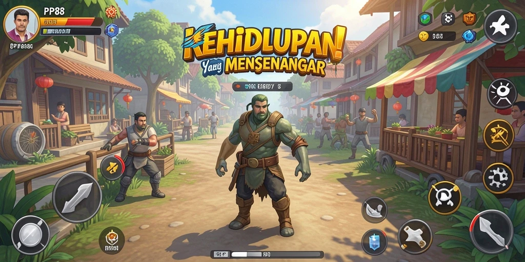 Tangkapan layar menampilkan gameplay simulasi kehidupan yang interaktif.