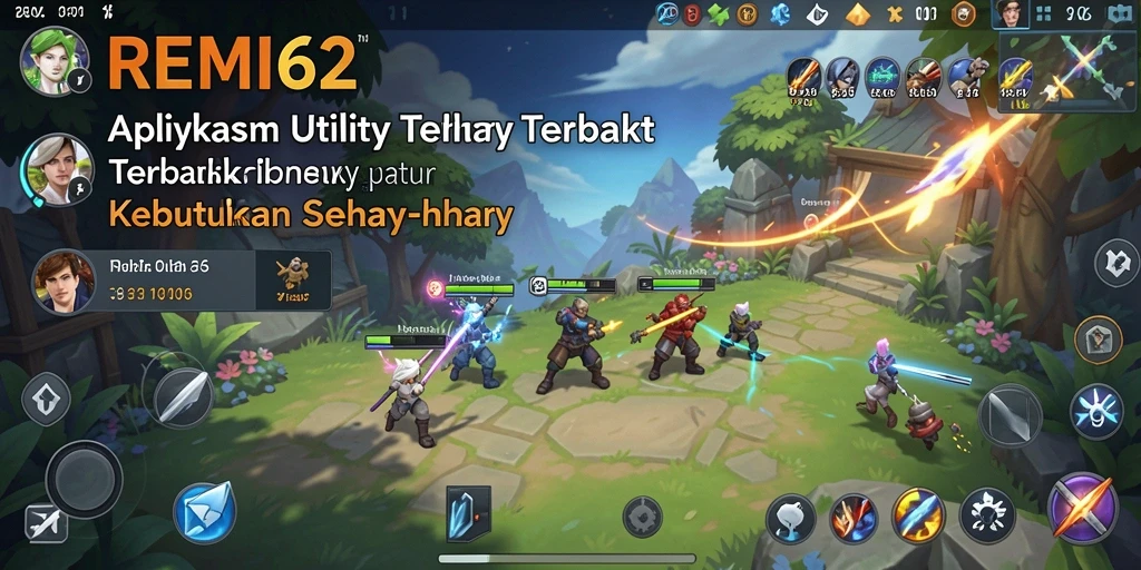 Tampilan utama aplikasi REMI62 dengan berbagai fitur Utility.