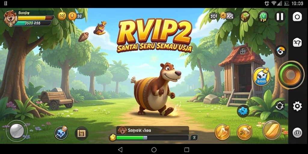 Screenshot gameplay RVIP2 yang menampilkan karakter dan lingkungan menarik.
