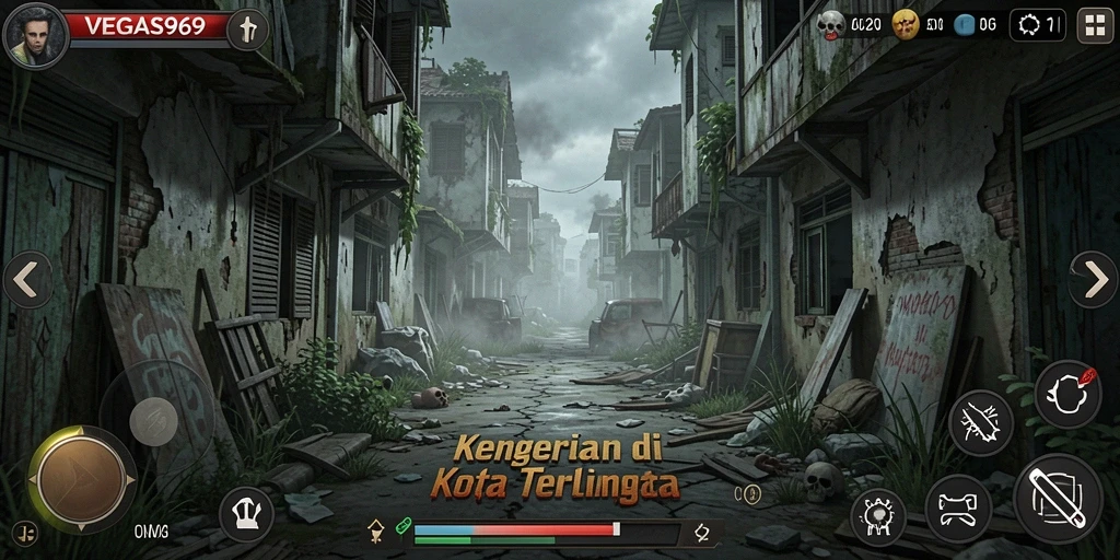 Tampilan menakutkan dari gameplay VEGAS969 yang penuh misteri.